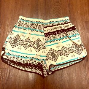 Tribal print shorts
